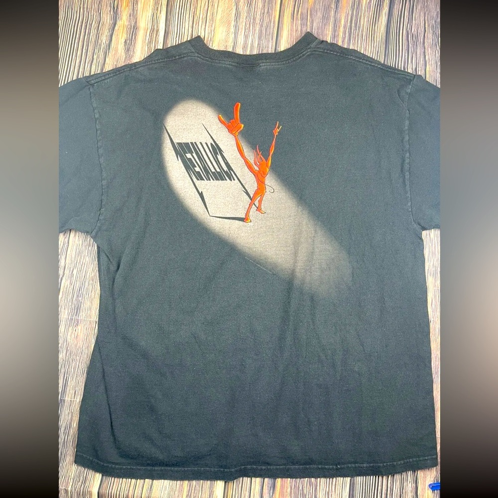 MENS BLACK XL METALLICA VINTAGE Y2K TEE SHIRT